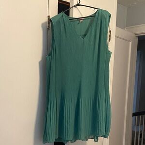 H&M Sleeveless  green Tunic dress